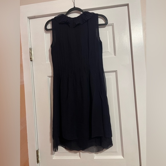 TORY BURCH • RUFFLE DRESS • NAVY - Picture 2 of 3